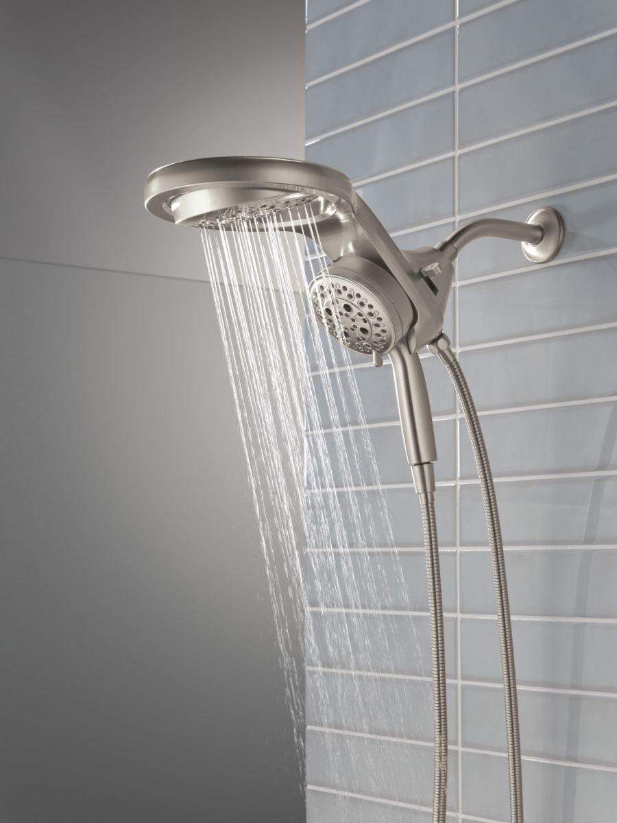 DELTA Universal Showering Components 6-Setting HydroRain with ProClean — Lumicoat® Stainless