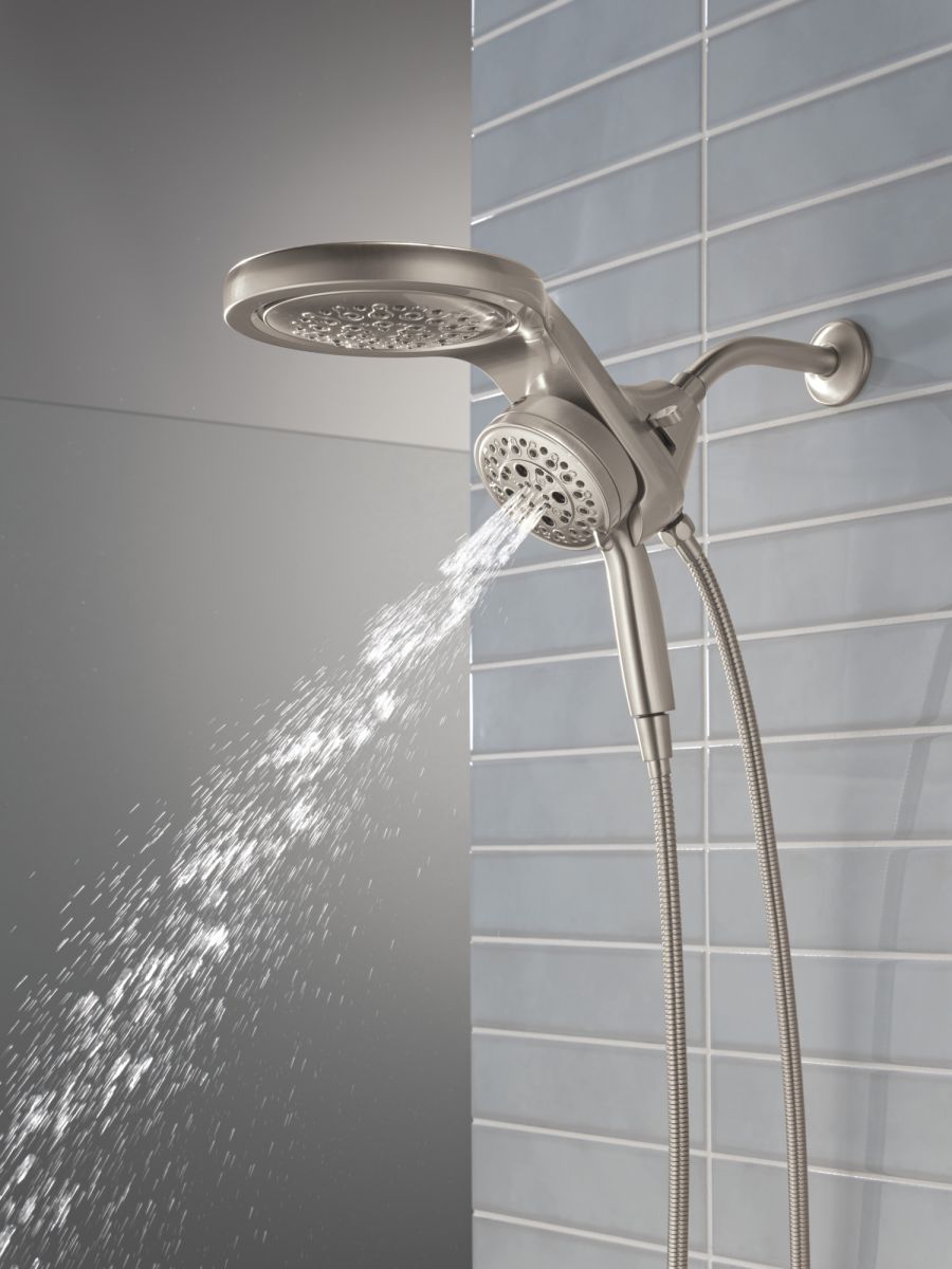 DELTA Universal Showering Components 6-Setting HydroRain with ProClean — Lumicoat® Stainless