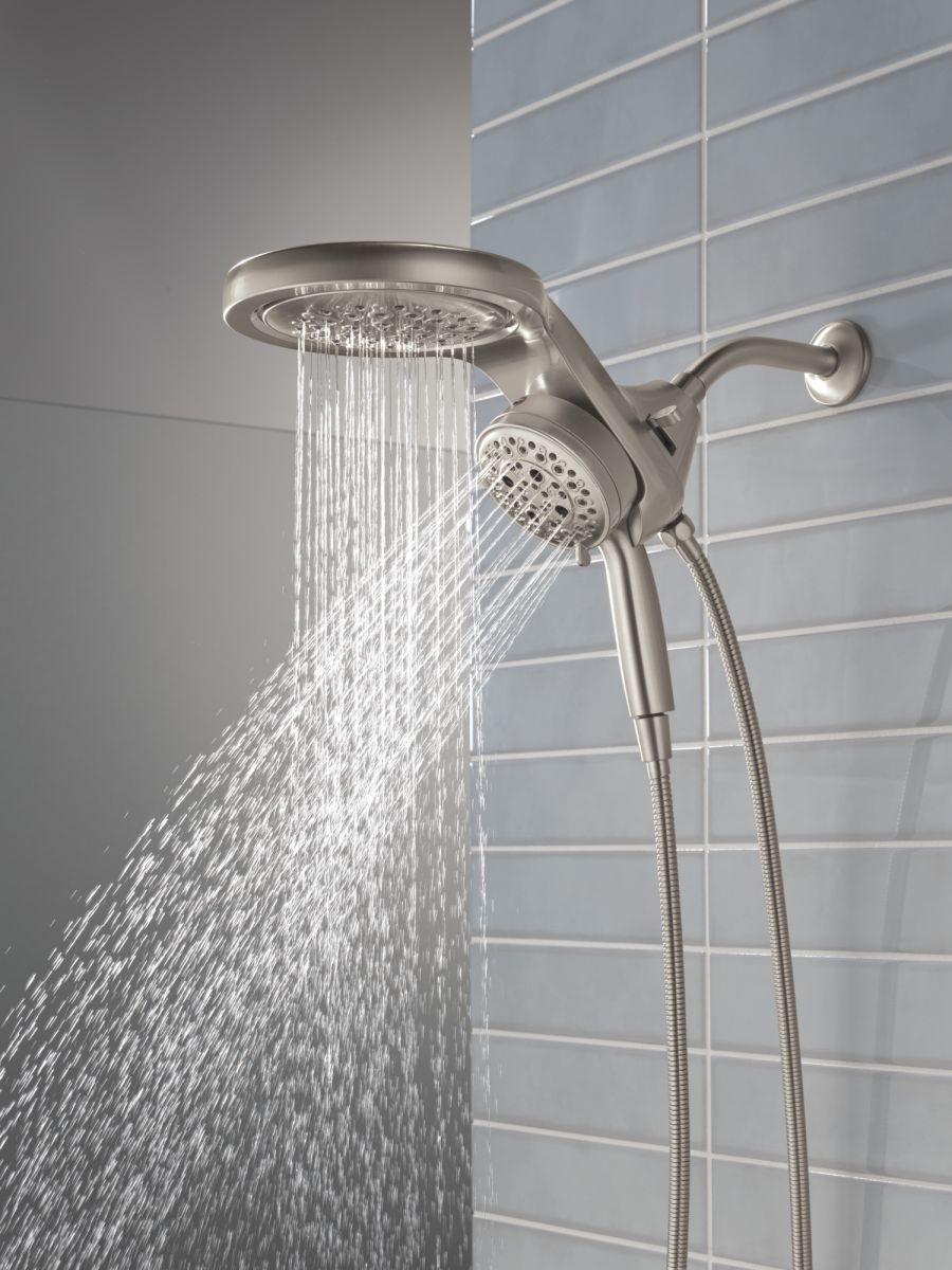 DELTA Universal Showering Components 6-Setting HydroRain with ProClean — Lumicoat® Stainless