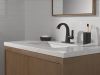 DELTA Lineax Single Handle Bathroom Faucet — Matte Black