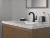 DELTA Lineax Single Handle Bathroom Faucet — Matte Black