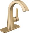 DELTA Lineax Single Handle Bathroom Faucet — Champagne Bronze