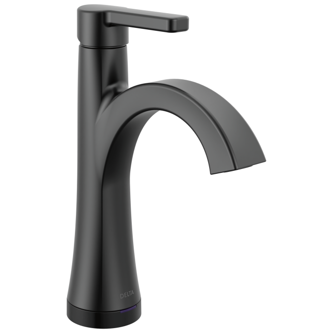 DELTA Lineax Touch2O Bathroom Faucet with Touchless Technology — Matte Black