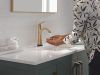 DELTA Lineax Touch2O Bathroom Faucet with Touchless Technology — Champagne Bronze