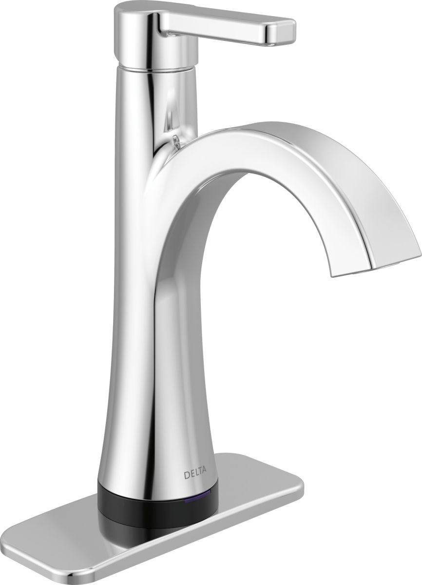 DELTA Lineax Touch2O Bathroom Faucet with Touchless Technology — Chrome