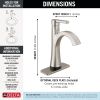 DELTA Lineax Touch2O Bathroom Faucet with Touchless Technology — Stainless