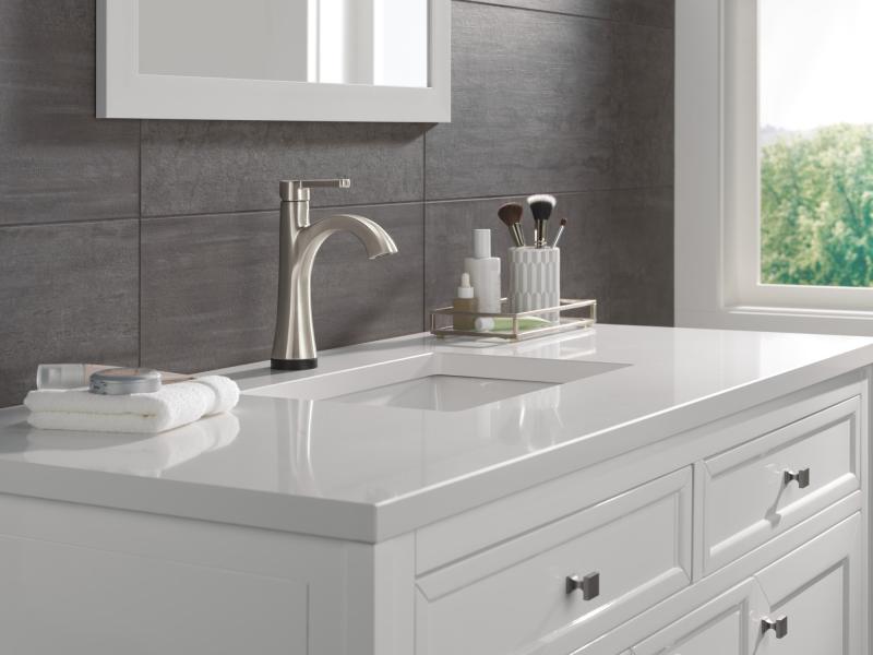 DELTA Lineax Touch2O Bathroom Faucet with Touchless Technology — Stainless