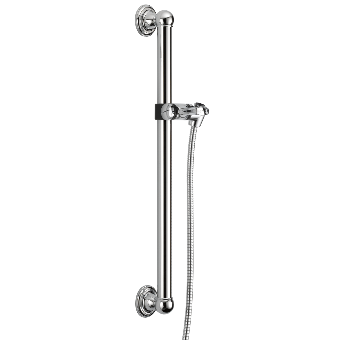 DELTA Universal Showering Components Adjustable Slide Bar / Grab Bar Assembly — Chrome