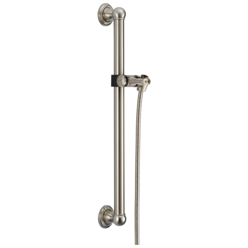 DELTA Universal Showering Components Adjustable Slide Bar / Grab Bar Assembly — Stainless
