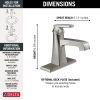 DELTA Ashlyn Single Handle Bathroom Faucet — Stainless
