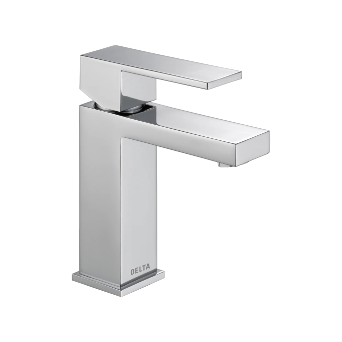DELTA Modern Single Handle Project Pack Faucet- Low Flow — Chrome