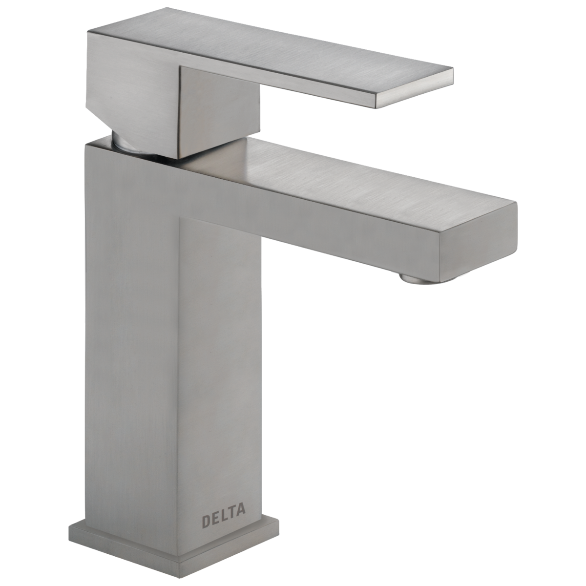 DELTA Modern Single Handle Project-Pack Bathroom Faucet — Stainless