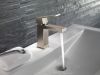 DELTA Modern Single Handle Project-Pack Bathroom Faucet — Stainless