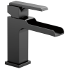 DELTA Ara Single Handle Channel Bathroom Faucet — Matte Black