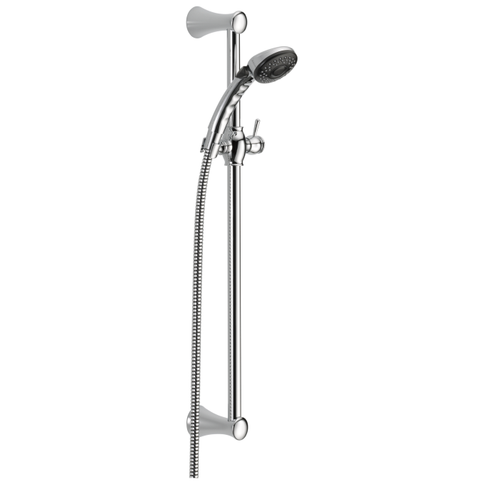 DELTA Universal Showering Components Fundamentals 2-Setting Slide Bar Hand Shower — Chrome
