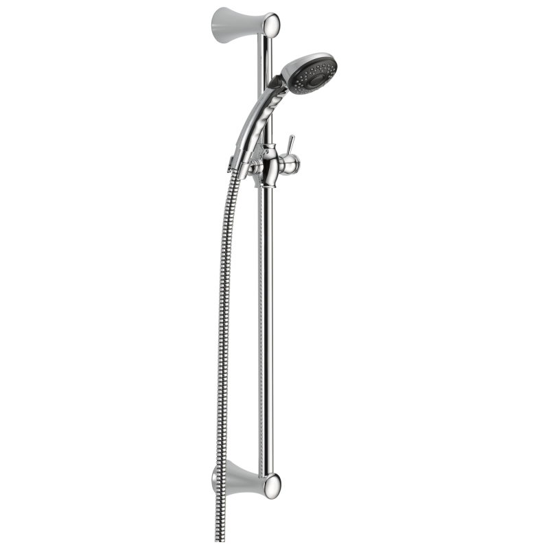 DELTA Universal Showering Components Fundamentals 2-Setting Slide Bar Hand Shower — Chrome