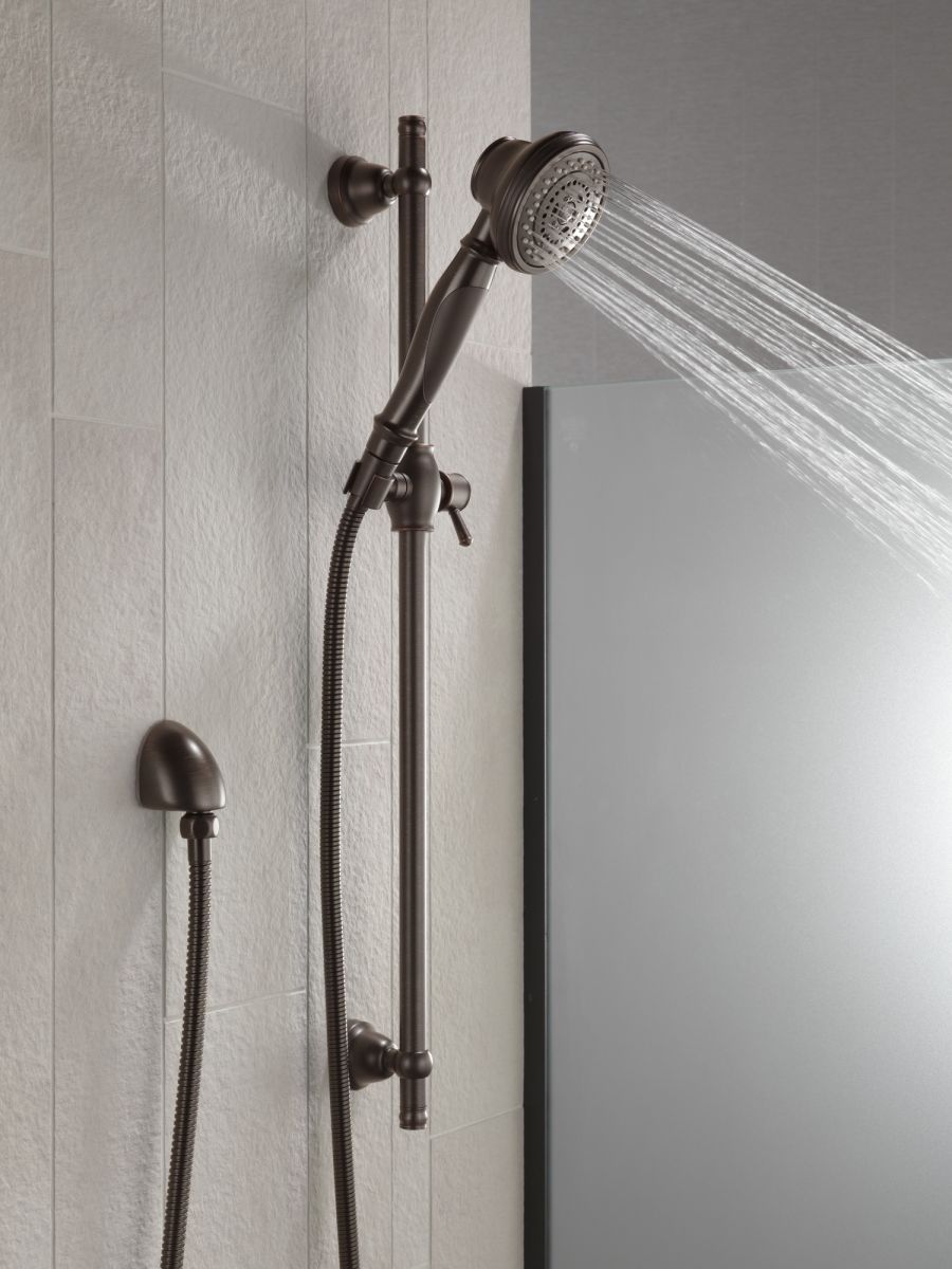 DELTA Other Premium 3-Setting Slide Bar Hand Shower — Venetian Bronze