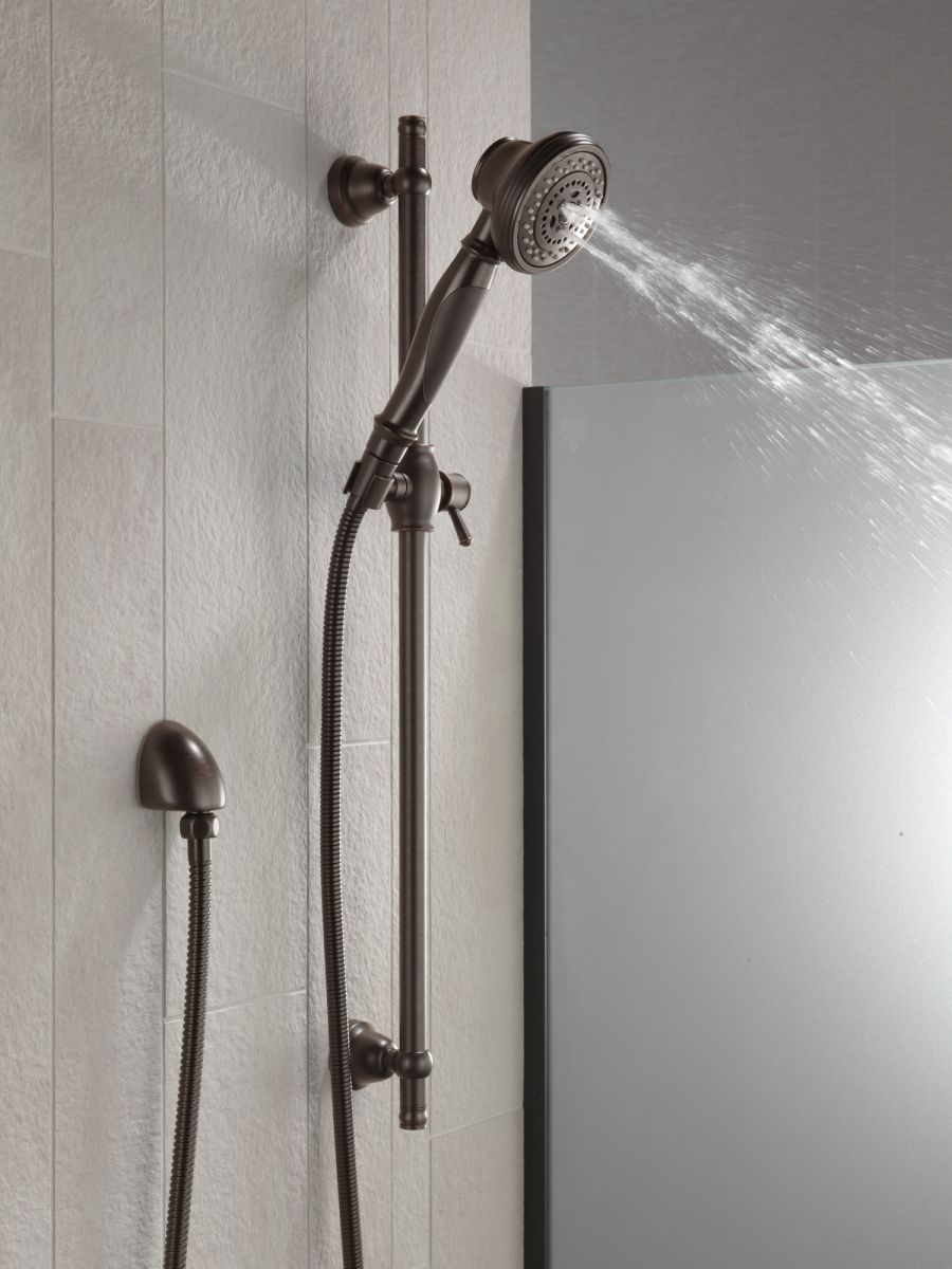 DELTA Other Premium 3-Setting Slide Bar Hand Shower — Venetian Bronze
