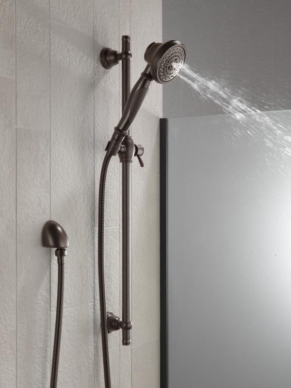 DELTA Other Premium 3-Setting Slide Bar Hand Shower — Venetian Bronze