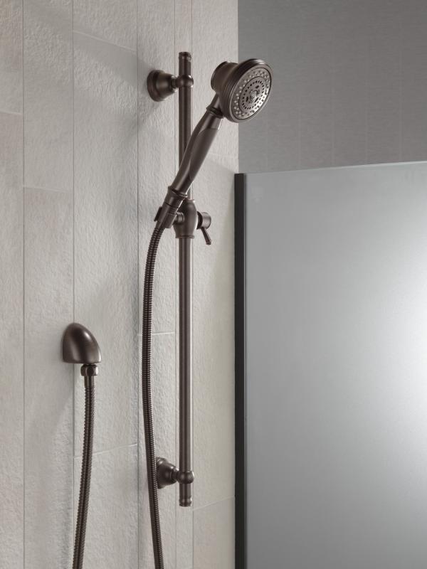 DELTA Other Premium 3-Setting Slide Bar Hand Shower — Venetian Bronze