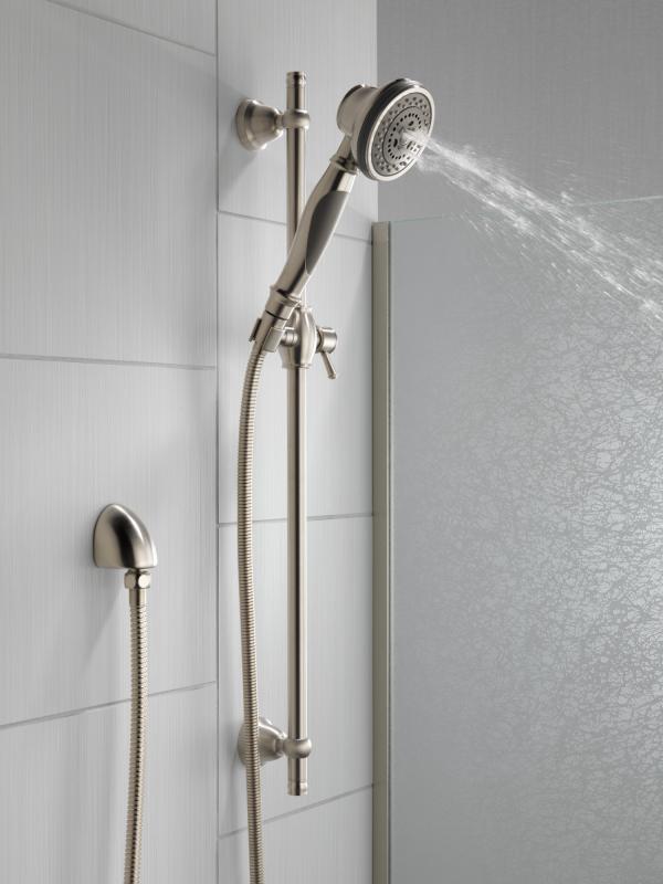 DELTA Other Premium 3-Setting Slide Bar Hand Shower — Stainless