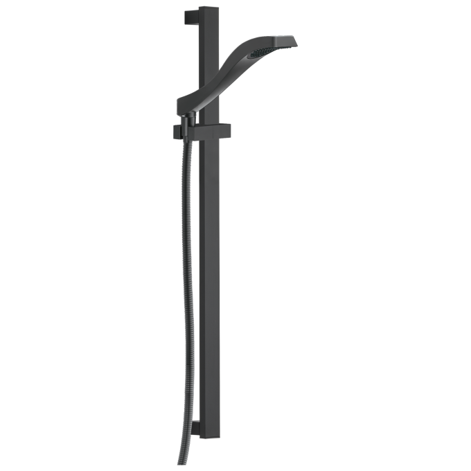 DELTA Dryden Premium Single-Setting Slide Bar Hand Shower — Matte Black