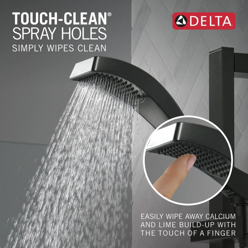 DELTA Dryden Premium Single-Setting Slide Bar Hand Shower — Matte Black