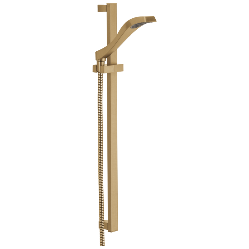 DELTA Dryden Premium Single-Setting Slide Bar Hand Shower — Champagne Bronze