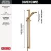 DELTA Dryden Premium Single-Setting Slide Bar Hand Shower — Champagne Bronze
