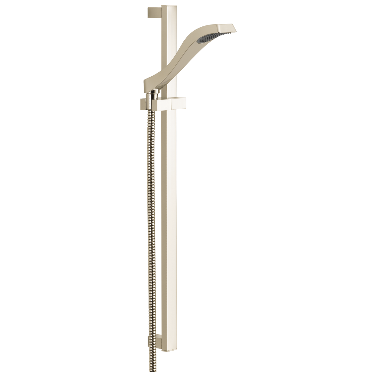 DELTA Dryden Premium Single-Setting Slide Bar Hand Shower — Polished Nickel