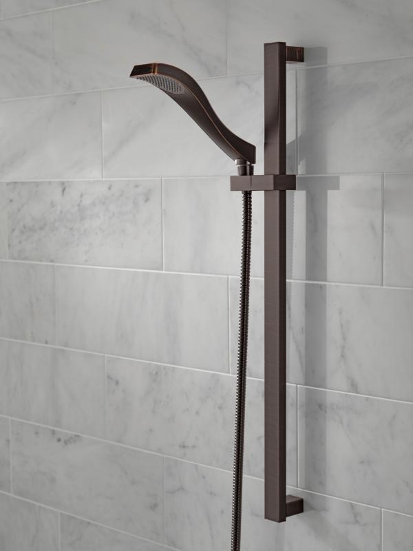 DELTA Dryden Premium Single-Setting Slide Bar Hand Shower — Venetian Bronze