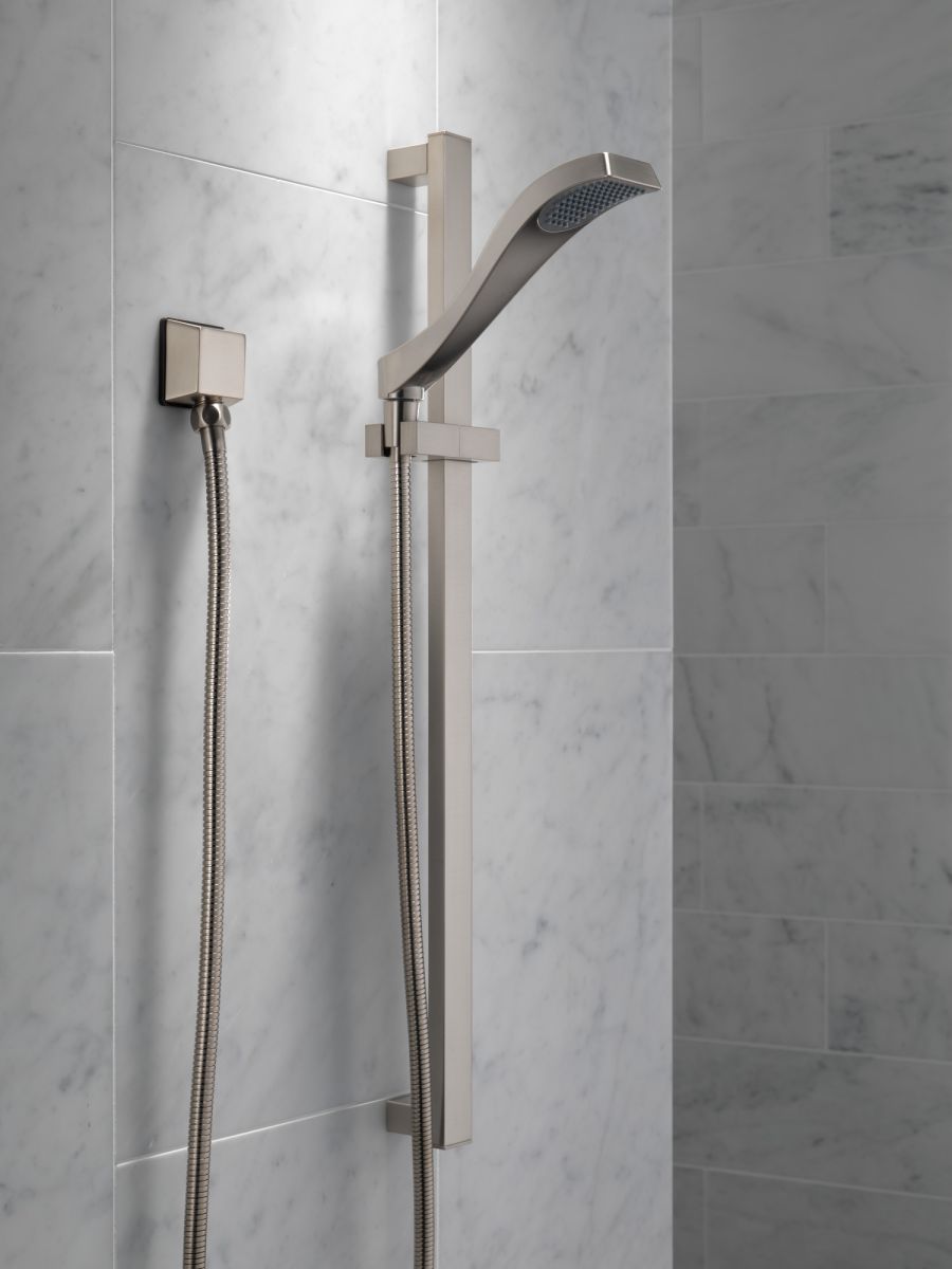 DELTA Dryden Premium Single-Setting Slide Bar Hand Shower — Stainless