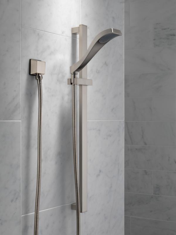 DELTA Dryden Premium Single-Setting Slide Bar Hand Shower — Stainless