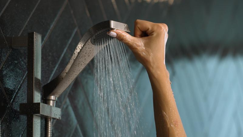 DELTA Dryden Premium Single-Setting Slide Bar Hand Shower — Stainless