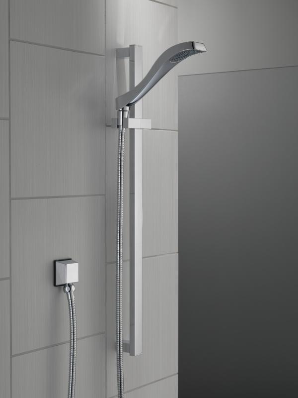 DELTA Dryden Premium Single-Setting Slide Bar Hand Shower — Chrome