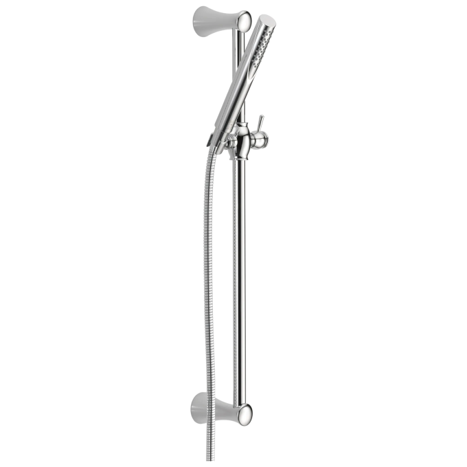 DELTA Grail Premium Single-Setting Slide Bar Hand Shower — Chrome