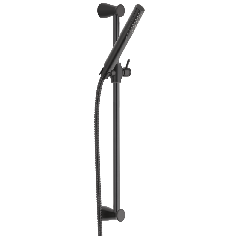 DELTA Grail Premium Single-Setting Slide Bar Hand Shower — Matte Black