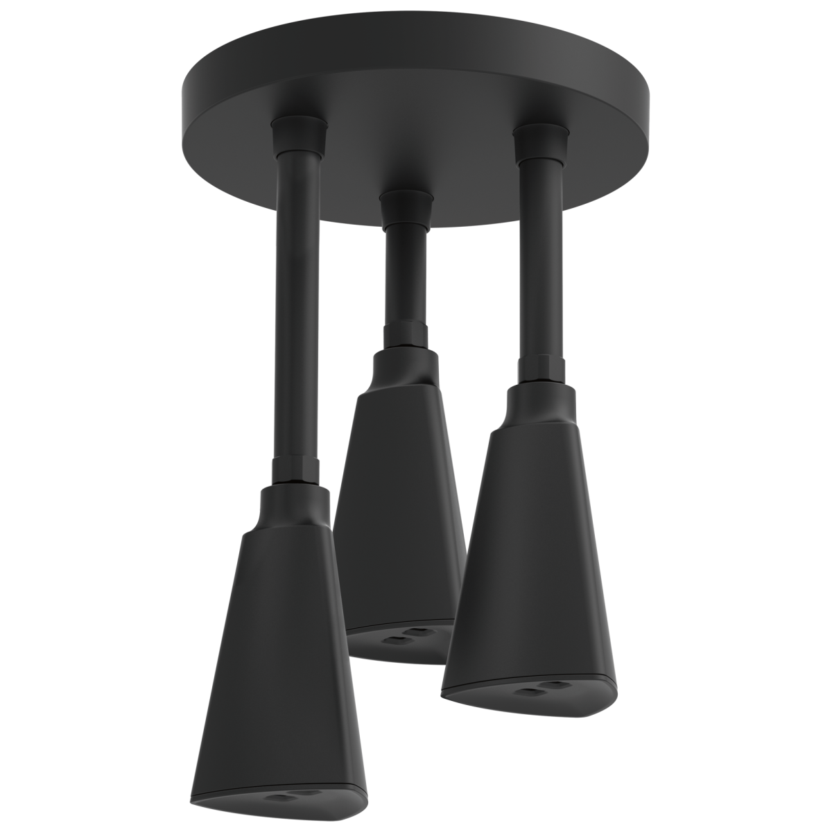 DELTA Universal Showering Components H2OKINETIC Pendant Raincan Shower Head — Matte Black