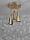 DELTA Universal Showering Components H2Okinetic Pendant Raincan Shower Head — Champagne Bronze