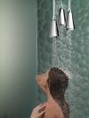 DELTA Universal Showering Components H2OKINETIC Pendant Raincan Shower Head — Chrome