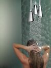 DELTA Universal Showering Components H2OKINETIC Pendant Raincan Shower Head — Chrome