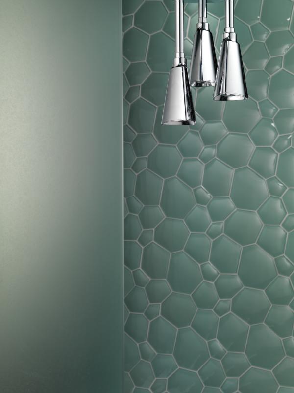 DELTA Universal Showering Components H2OKINETIC Pendant Raincan Shower Head — Chrome