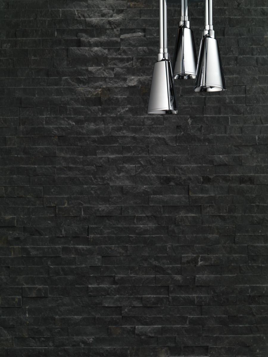 DELTA Universal Showering Components H2OKINETIC Pendant Raincan Shower Head — Chrome