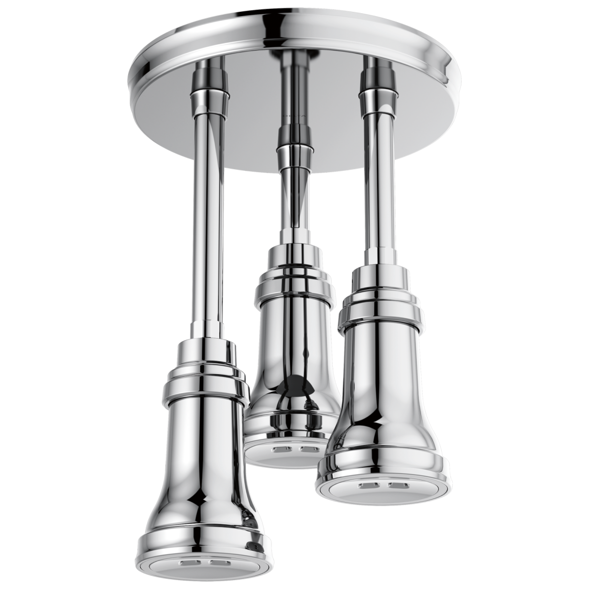 DELTA Universal Showering Components H2OKINETIC Pendant Raincan Shower Head with LED Light — Chrome