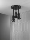 DELTA Universal Showering Components LED Pendant Raincan Single-Setting H2Okinetic — Matte Black
