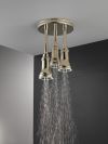 DELTA Universal Showering Components H2OKINETIC Pendant Raincan Shower Head with LED Light — Polished Nickel