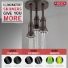 DELTA Universal Showering Components H2OKINETIC Pendant Raincan Shower Head with LED Light — Venetian Bronze