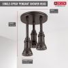 DELTA Universal Showering Components H2OKINETIC Pendant Raincan Shower Head with LED Light — Venetian Bronze