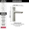 DELTA Galeon Single Handle Bathroom Faucet — Lumicoat® Stainless