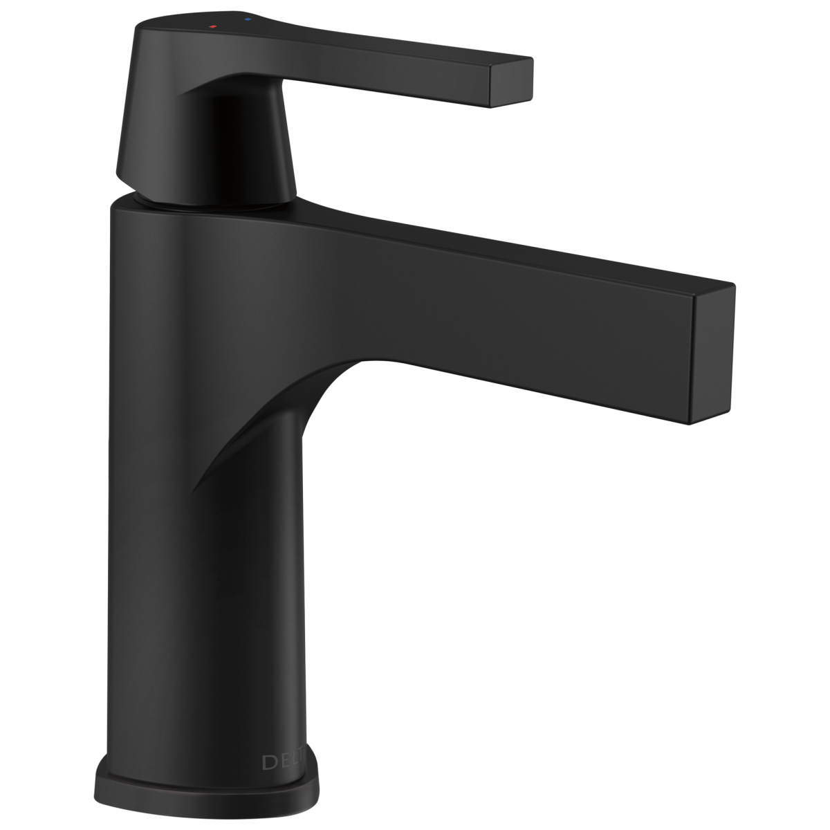 DELTA Zura Single Handle Bathroom Faucet — Matte Black